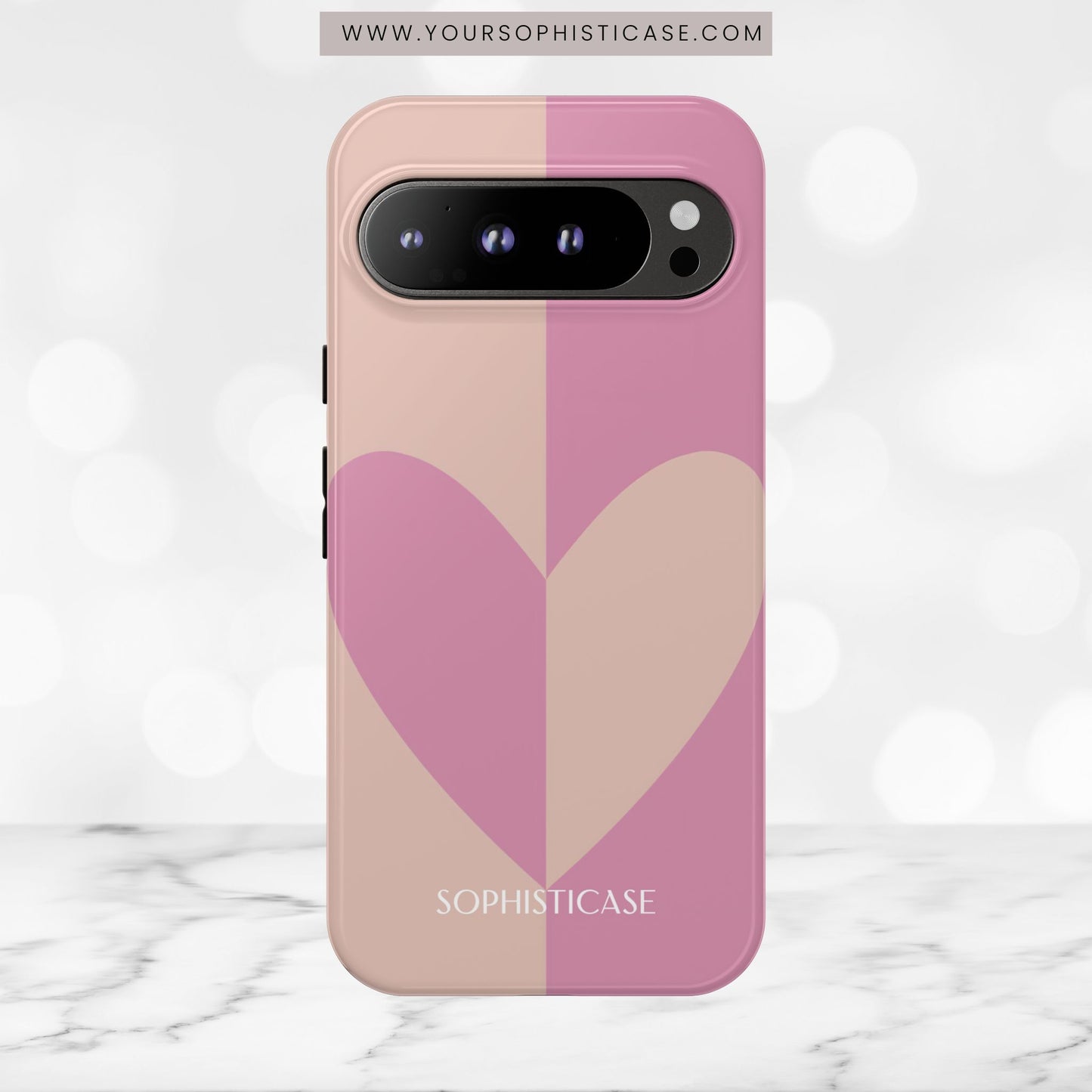 Be Mine in Pink and Brown - iPhone Case, Samsung Galaxy Case, Google Pixel Case