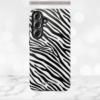 Dark Thoughts in Urban Zebra - Tough Phone Case