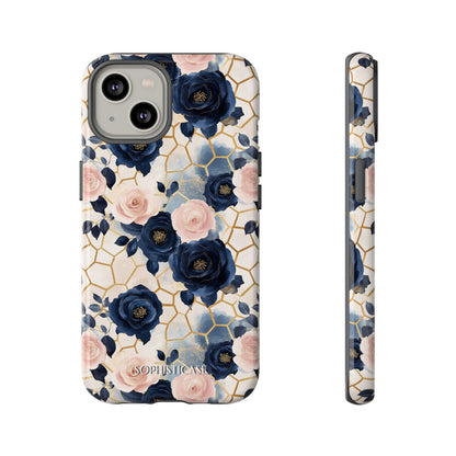 Royal Floral in Navy Hive - Tough Phone Case
