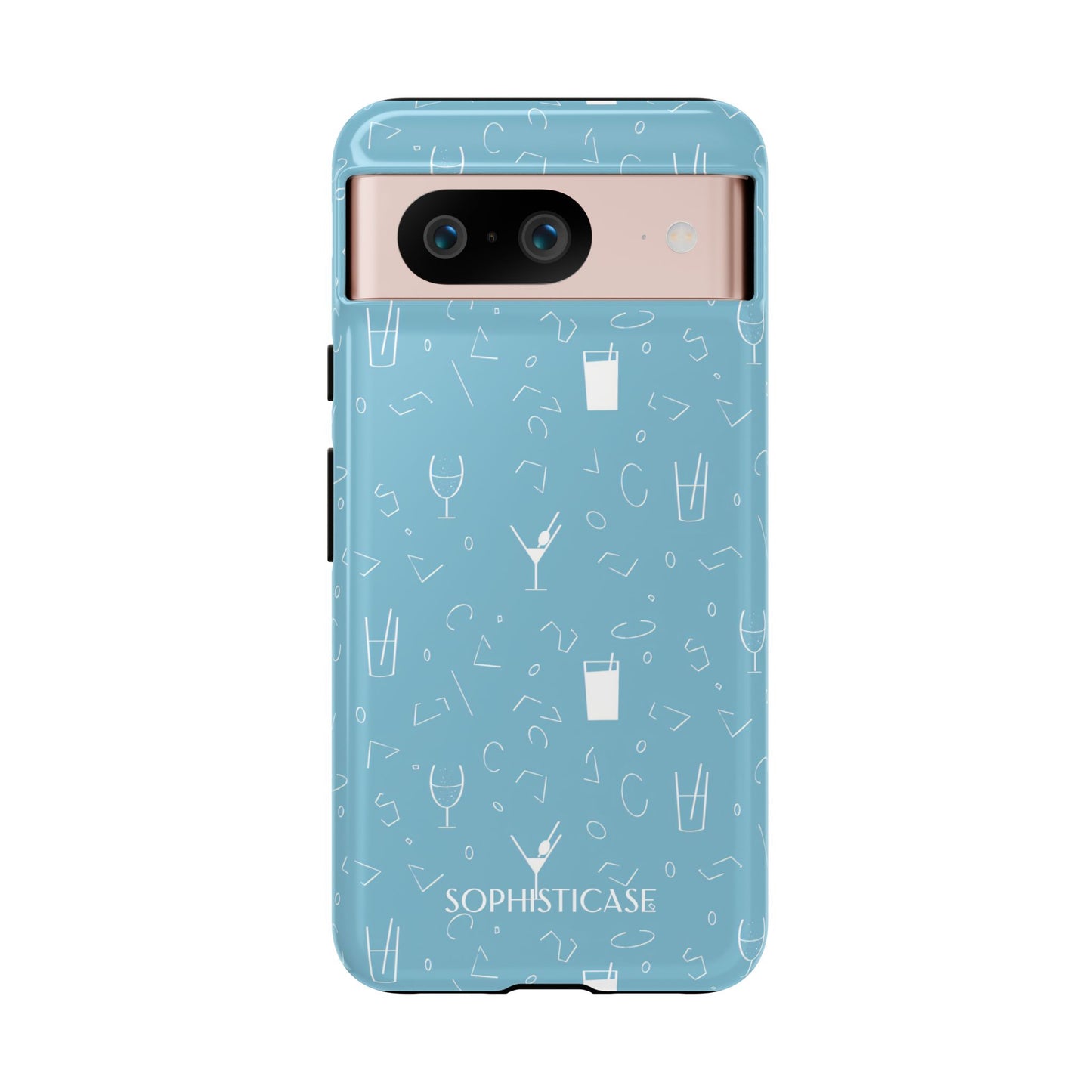 Cocktail Hour in Blue - Tough Phone Case for Google Pixel