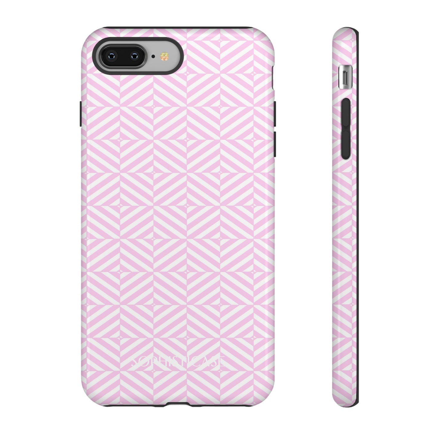 Illusions in Pink - Dual Layer Shockproof Phone Case for iPhone, Google Pixel and Samsung Galaxy