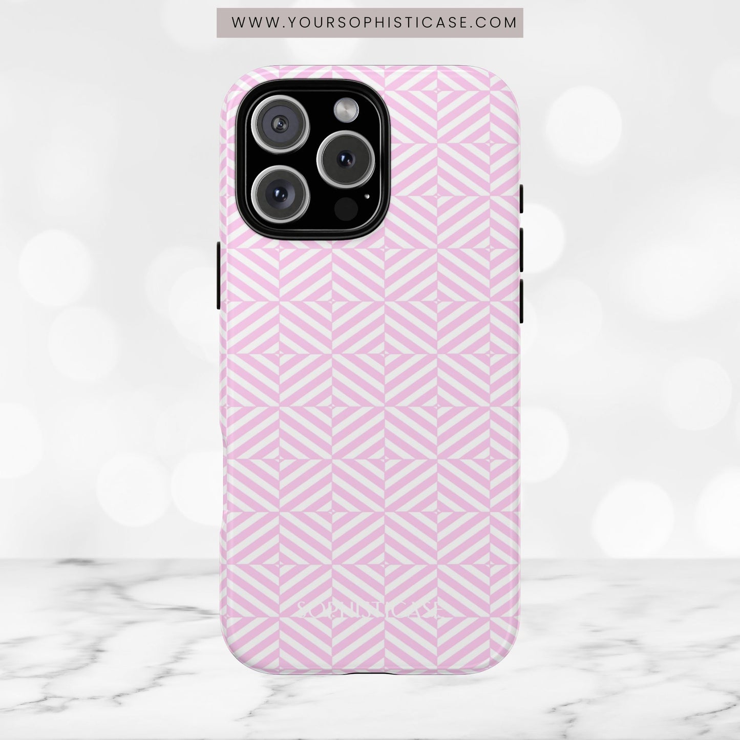 Illusions in Pink - iPhone Case, Samsung Galaxy Case, Google Pixel Case