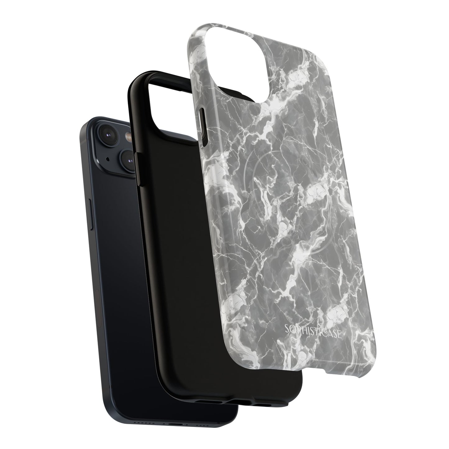 Marble Crush in Grey - Magsafe Case