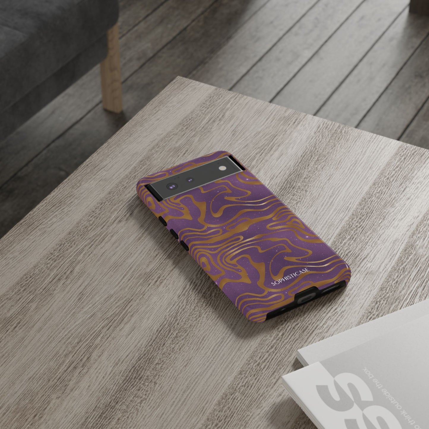 Cosmic Gold in Purple - iPhone Case, Samsung Galaxy Case, Google Pixel Case