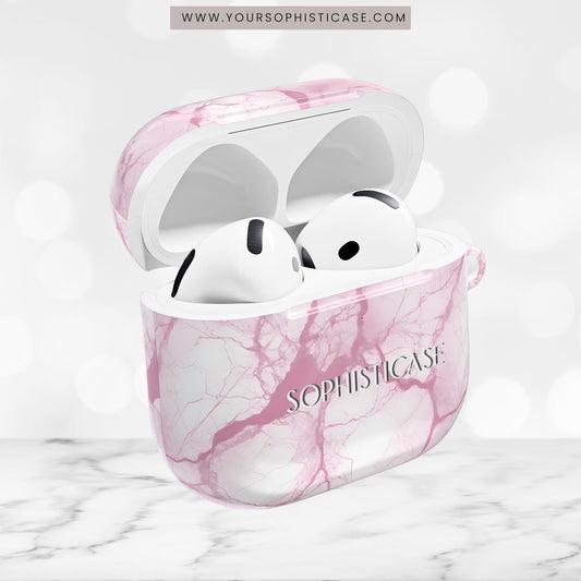 AirPod Cases - Marble Opulence in Pink