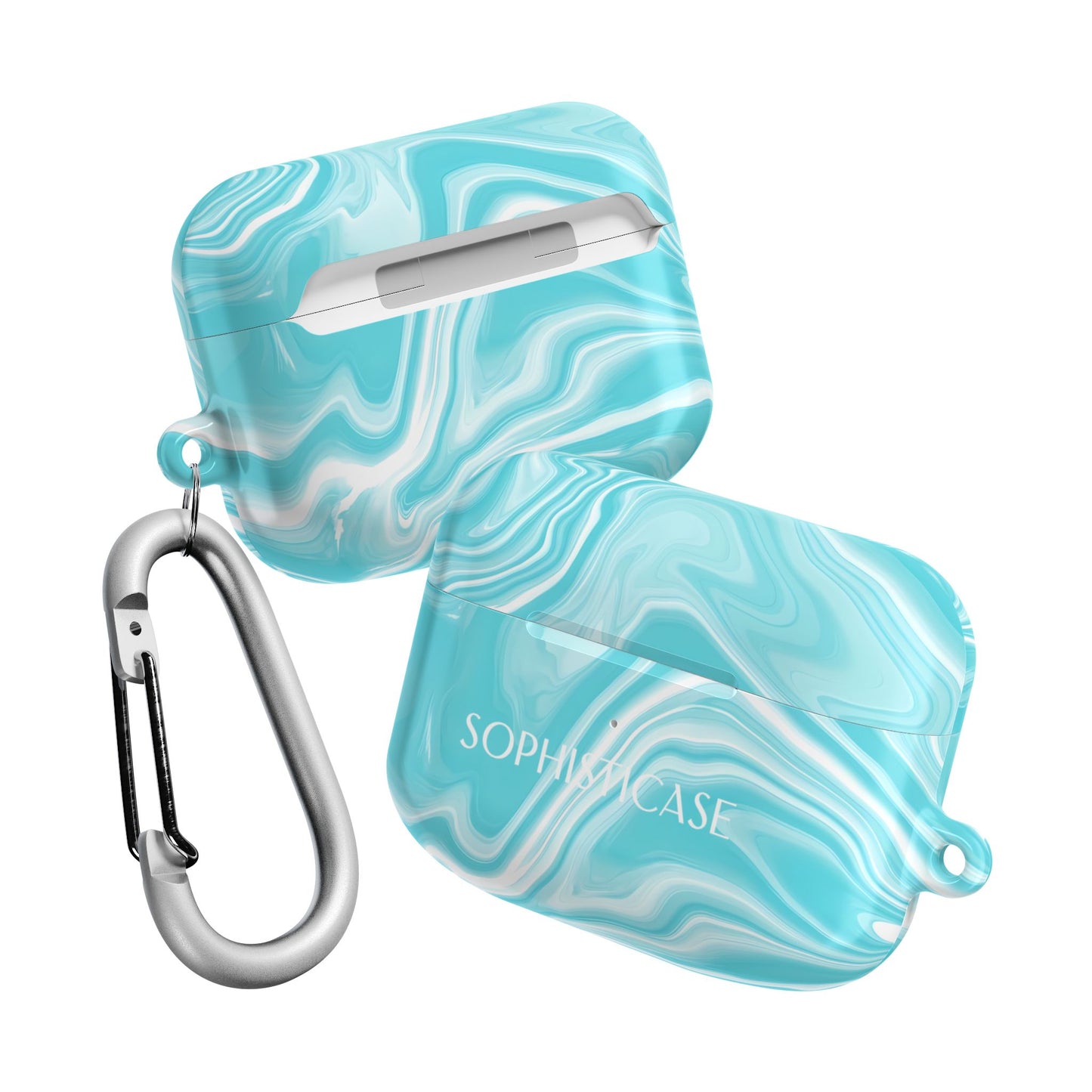 AirPod Cases - Liquid Dreams in Aqua