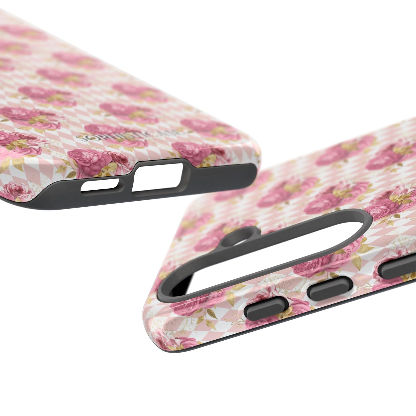 Rose Diamond Romance in Sienna - Tough Phone Case