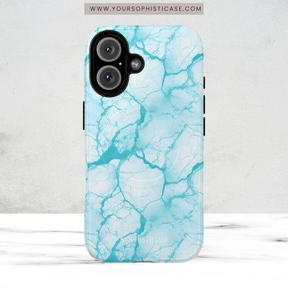 Marble Opulence in Aqua - Magsafe Case