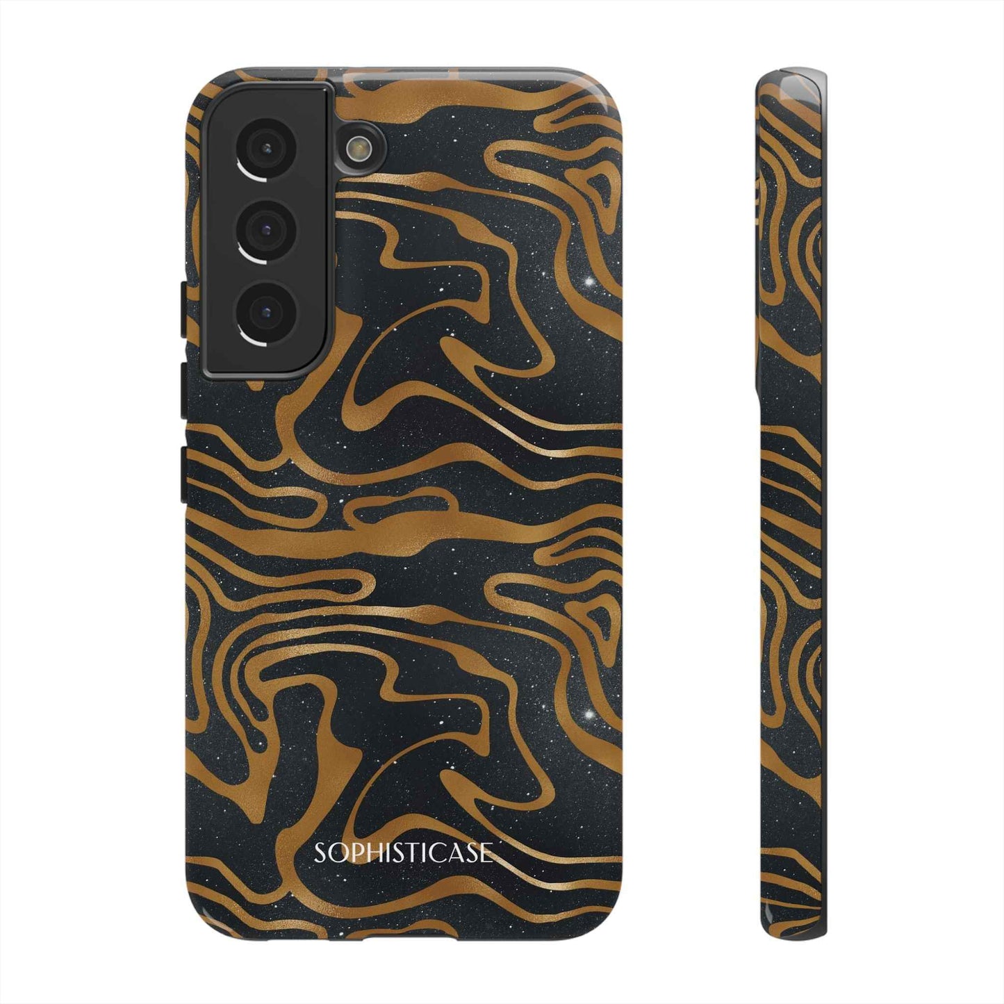 Cosmic Zebra in Black - iPhone Case, Samsung Galaxy Case, Google Pixel Case