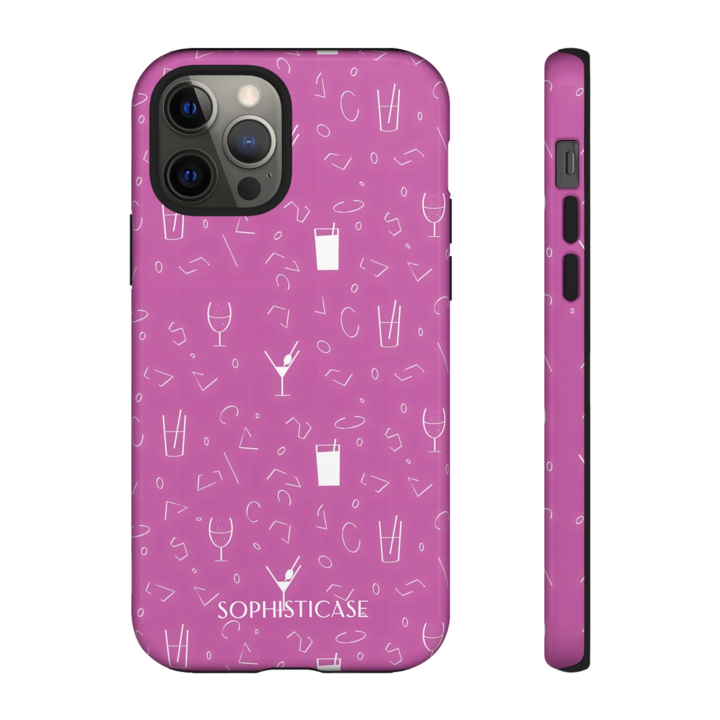 Cocktail Hour in Purple - iPhone Case