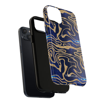 Cosmic Gold in Blue - iPhone Magsafe Case