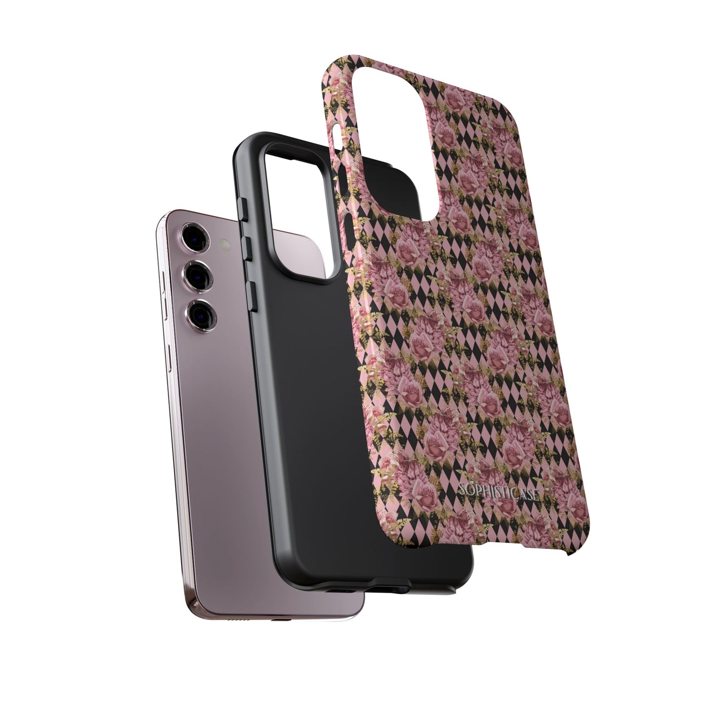 Rose Diamond Romance in Isolde - Tough Phone Case
