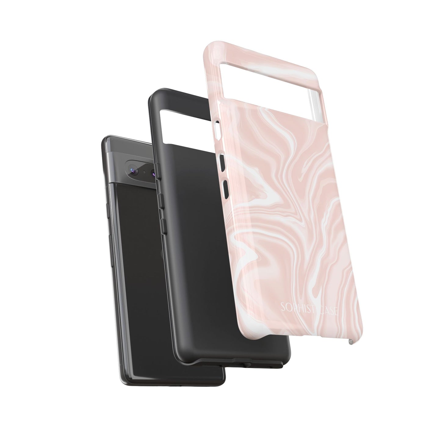 Liquid Dreams in Neutral Beige - Protective Phone Case for Google Pixel