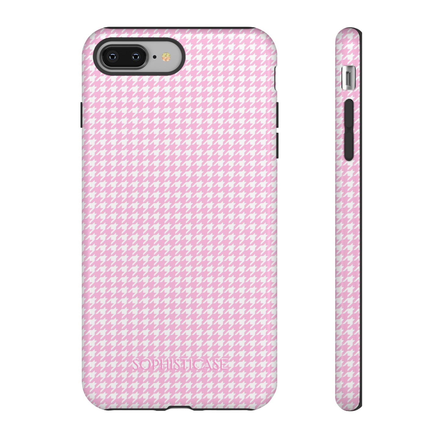 Tough Case - Houndstooth in Pink