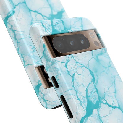 Marble Opulence in Aqua - Tough Phone Case