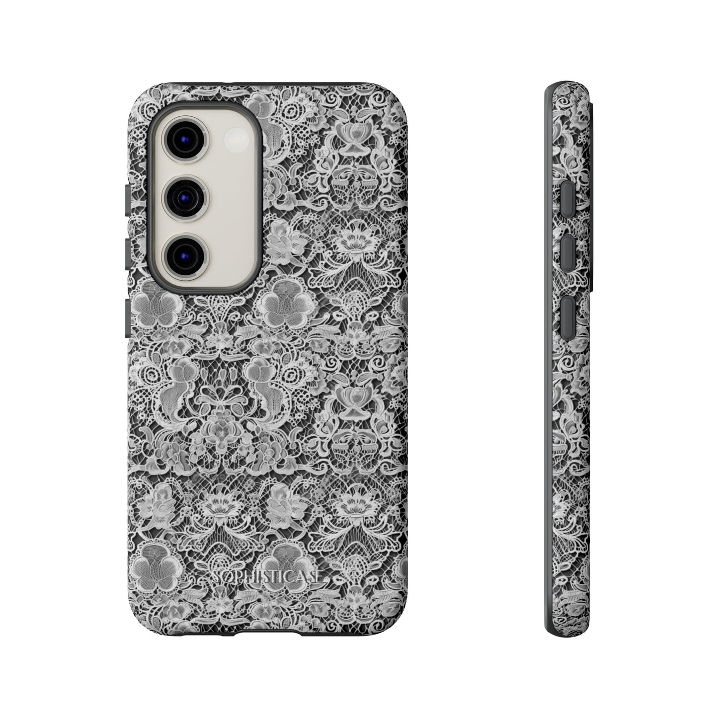 Luxe Lace in Black - Tough Phone Case