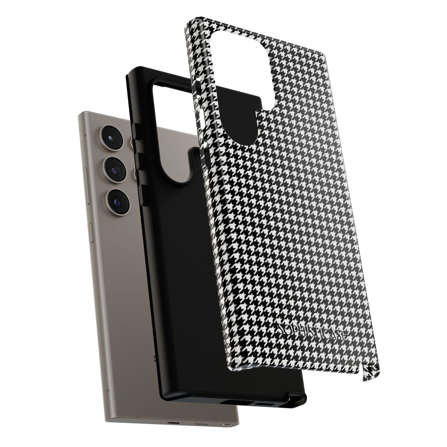 Tough Case - Houndstooth in Black