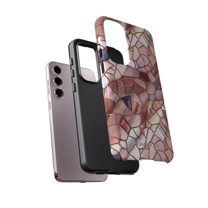 Rose' Runway in Pink Mosaic - Tough Phone Case