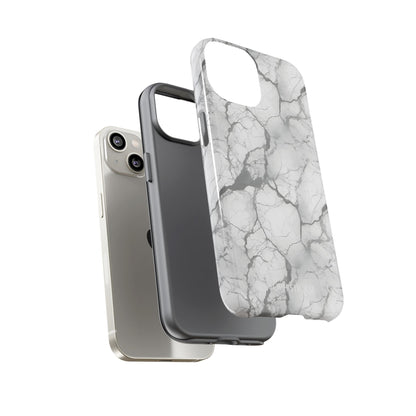 Marble Opulence in Charcoal Grey - Tough Phone Case