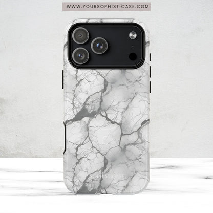 Marble Opulence in Charcoal Grey - Magsafe Case