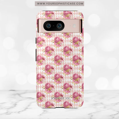 Rose Diamond Romance in Sienna - Tough Phone Case