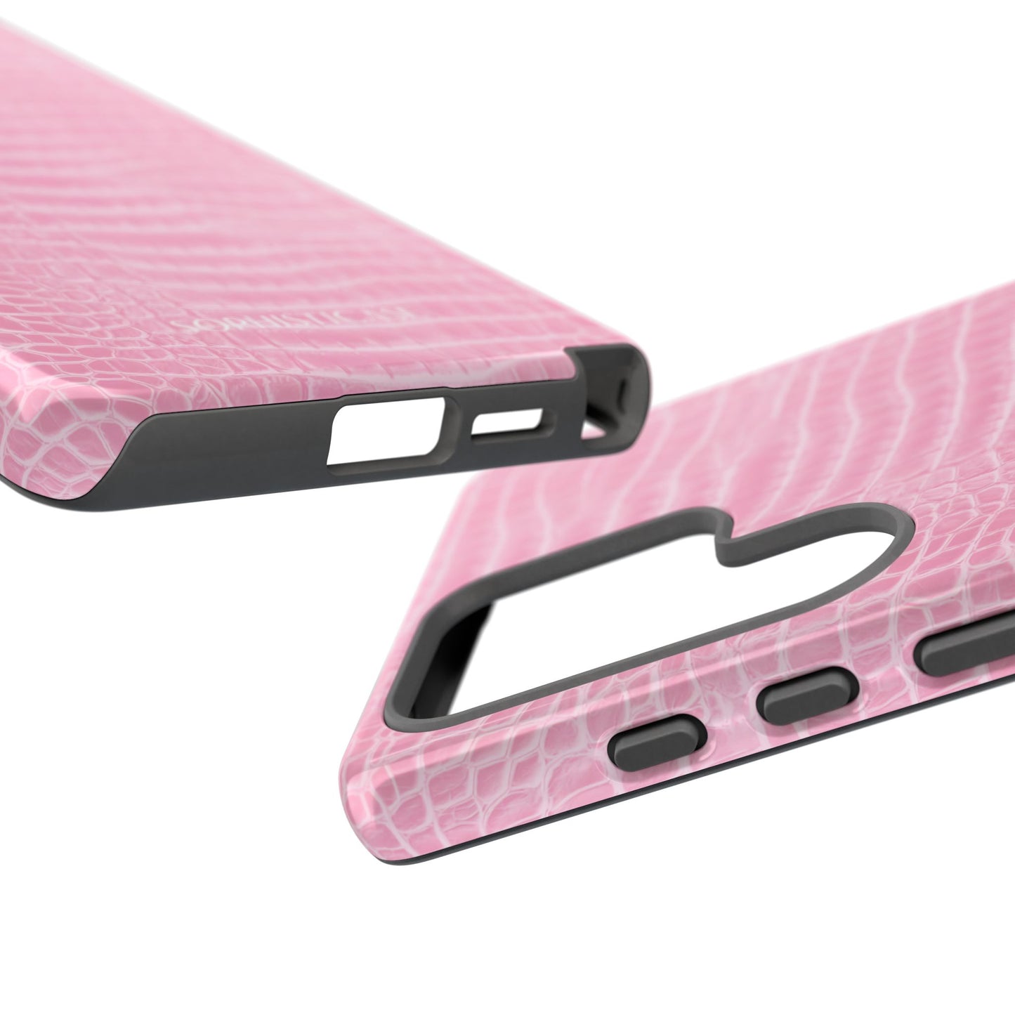 Luxe Leather in Pink - Tough Phone Case