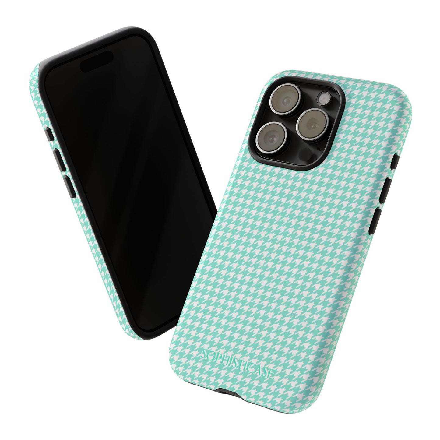 Tough Case - Houndstooth in Green