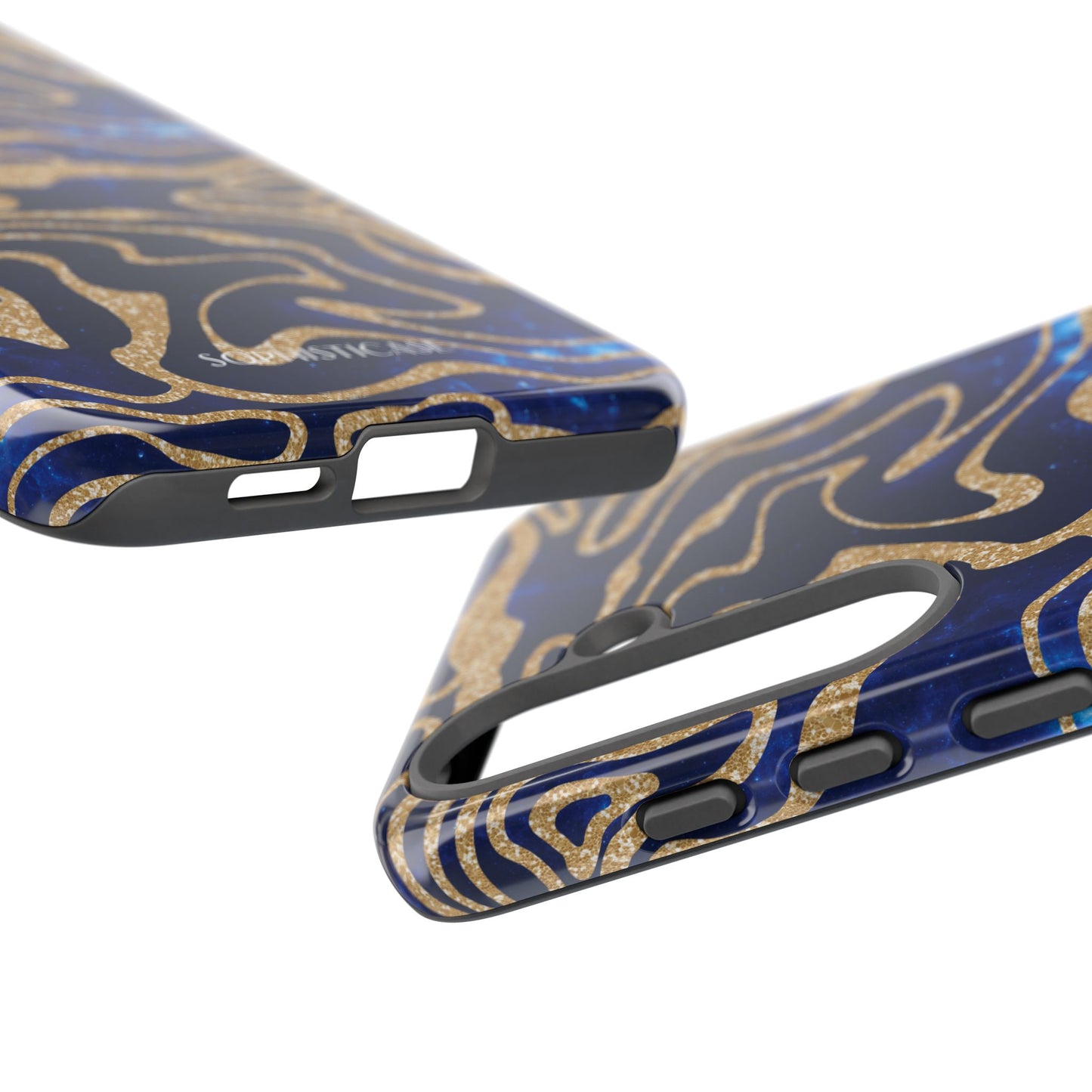 Cosmic Gold in Blue - iPhone Case, Samsung Galaxy Case, Google Pixel Case