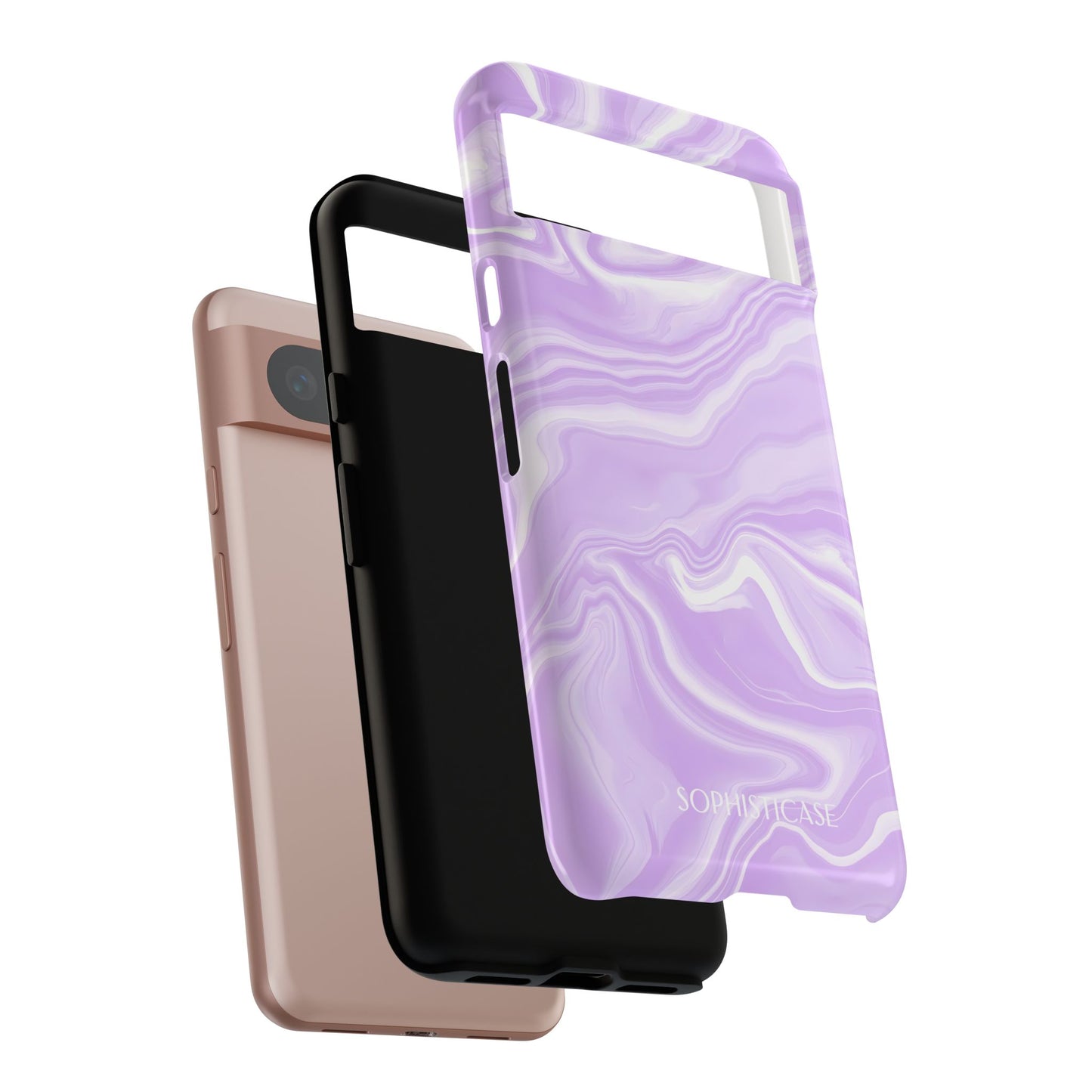 Liquid Dreams in Light Purple - Drop Proof Phone Case for Google Pixel