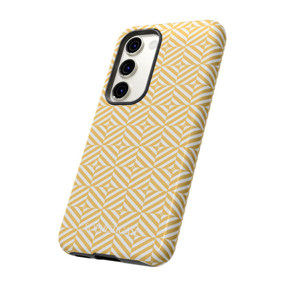 Illusions in Yellow - Dual Layer Shockproof Phone Case for iPhone, Google Pixel and Samsung Galaxy