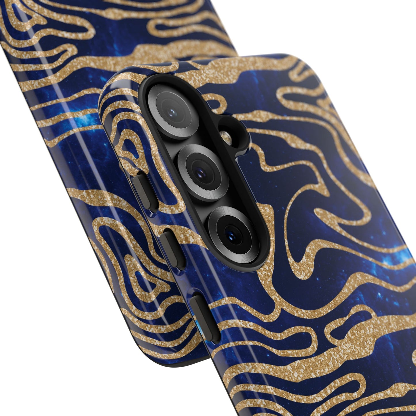 Cosmic Gold in Blue - iPhone Case, Samsung Galaxy Case, Google Pixel Case