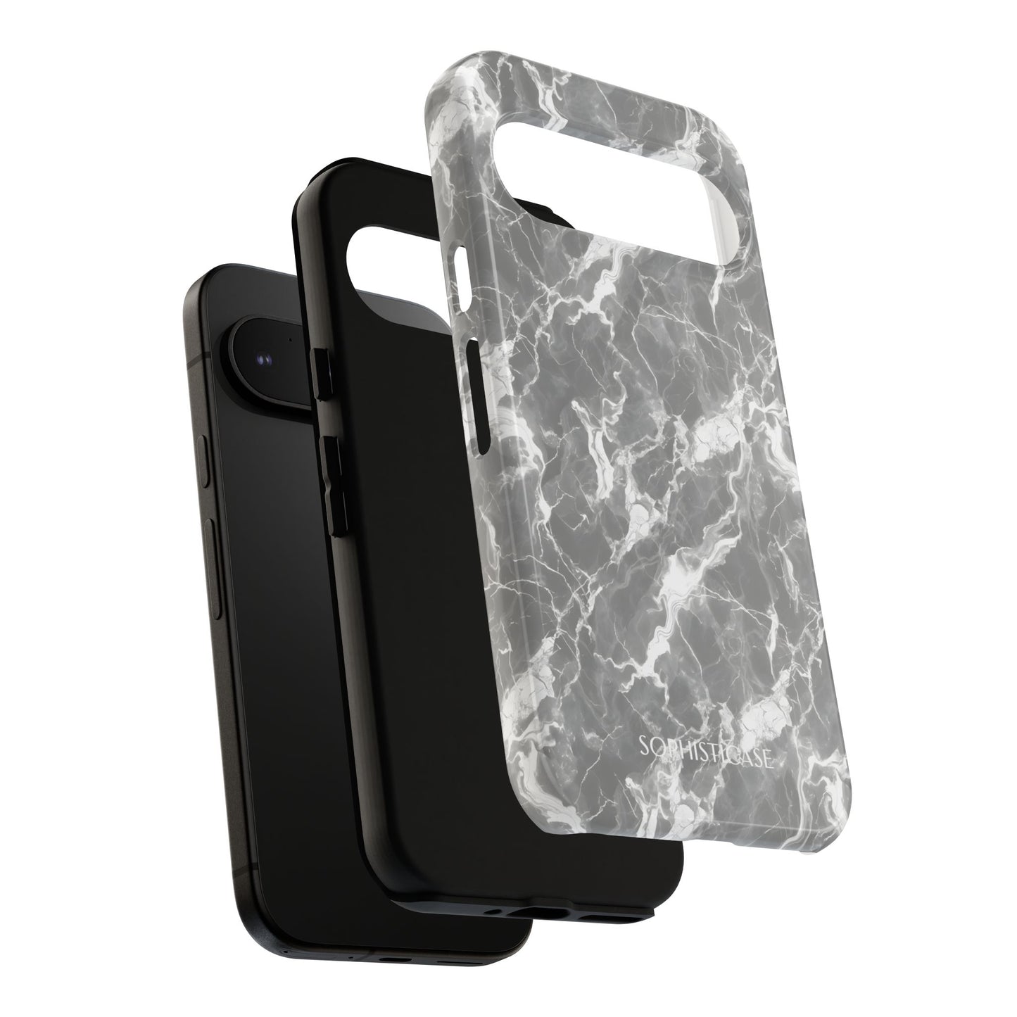 Marble Crush in Charcoal Grey - iPhone Case, Samsung Galaxy Case, Google Pixel Case