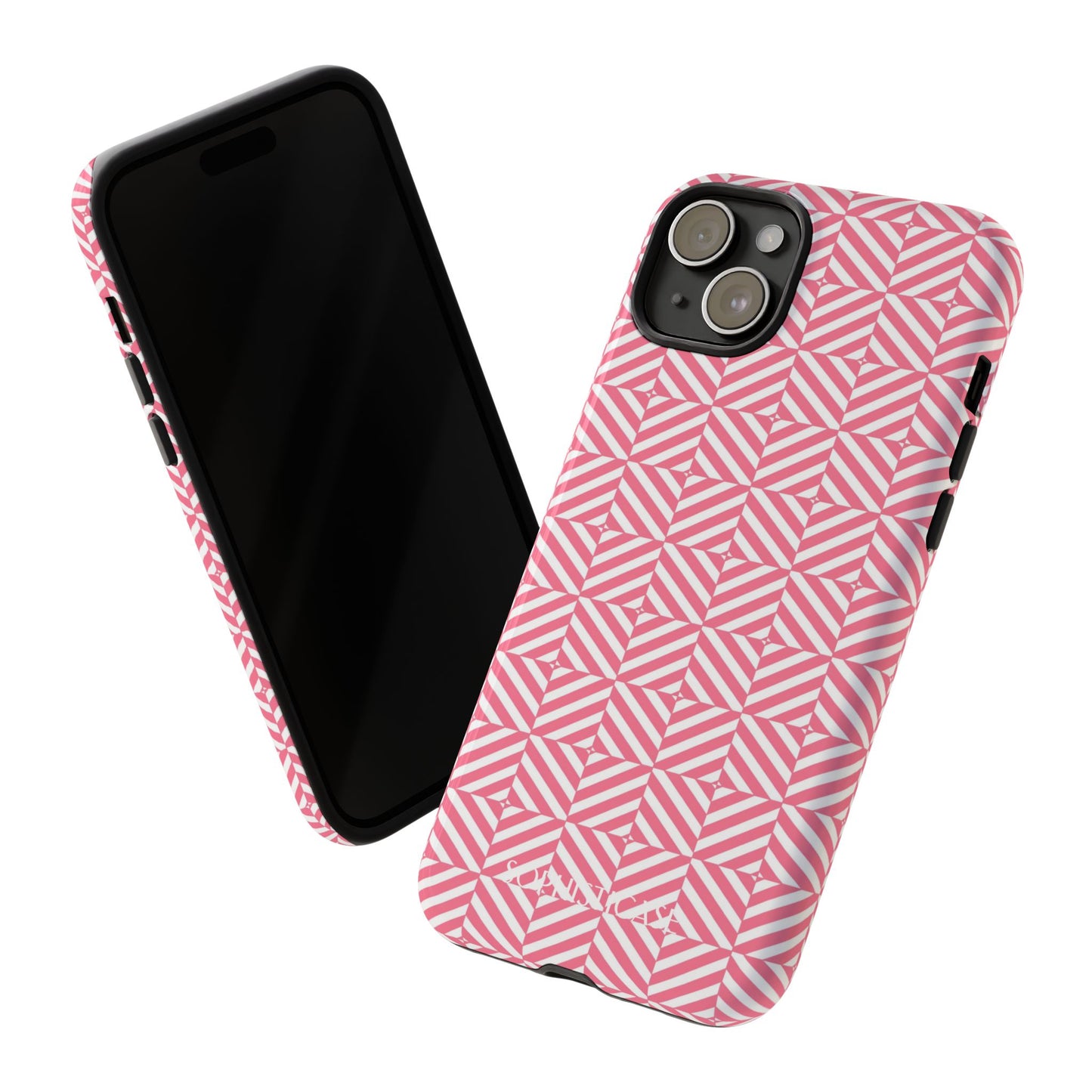 Illusions in Salmon - iPhone Case, Samsung Galaxy Case, Google Pixel Case