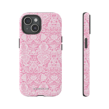 Luxe Lace in Pink - iPhone Case, Samsung Galaxy Case, Google Pixel Case