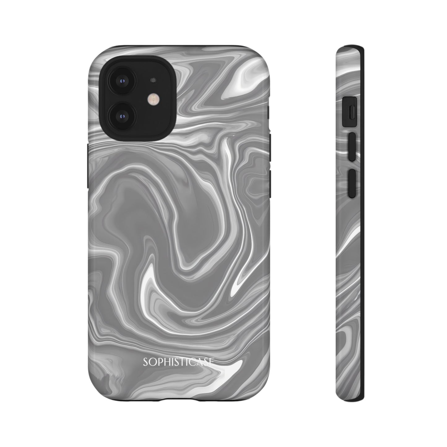 Liquid Dreams in Charcoal - iPhone Case
