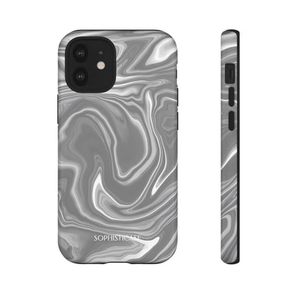 Liquid Dreams in Charcoal - iPhone Case