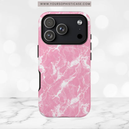 Marble Crush in Pink - iPhone Case
