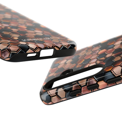 Rose' Runway in Honeycomb Mosaic - Tough Phone Case