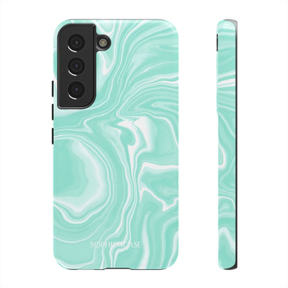 Liquid Dreams in Green - Tough Phone Case