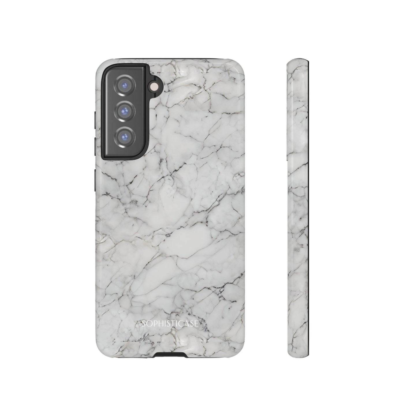 Marble Opulence in White - iPhone Case, Samsung Galaxy Case, Google Pixel Case