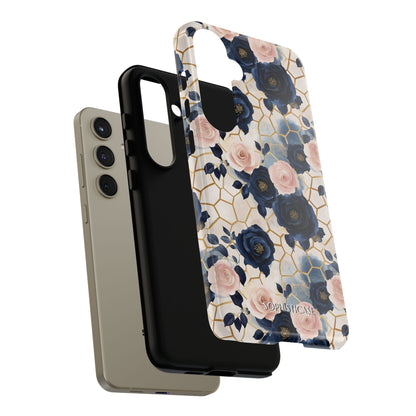 Royal Floral in Navy Hive - Tough Phone Case