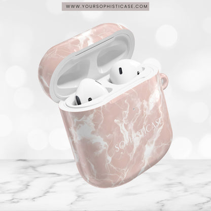 AirPod Cases - Marble Crush in Neutral Beige