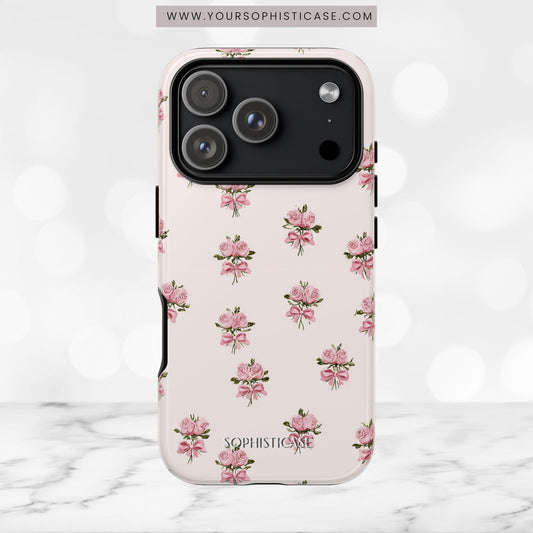 The Sweetest Thing in Coquette Rose Bouquet - Tough Phone Case