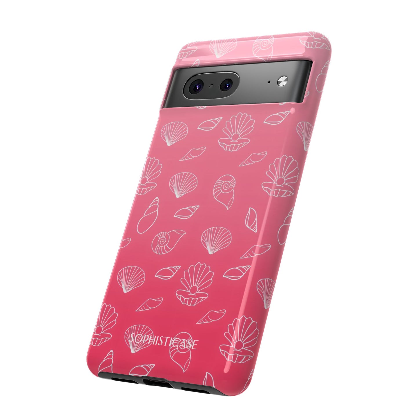 Seashell Society in Sunset Pink - iPhone Case, Samsung Galaxy Case, Google Pixel Case