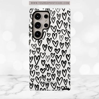 Dark Thoughts in Urban Heart - Tough Phone Case