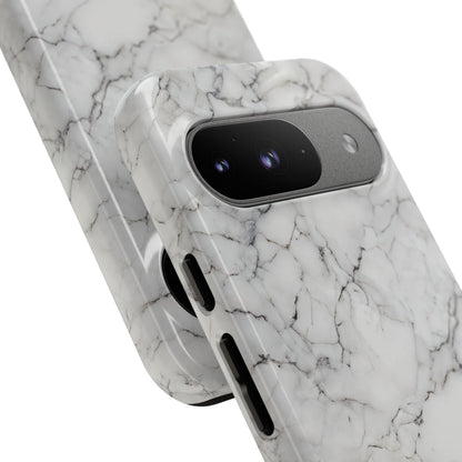 Marble Opulence in White - iPhone Case, Samsung Galaxy Case, Google Pixel Case