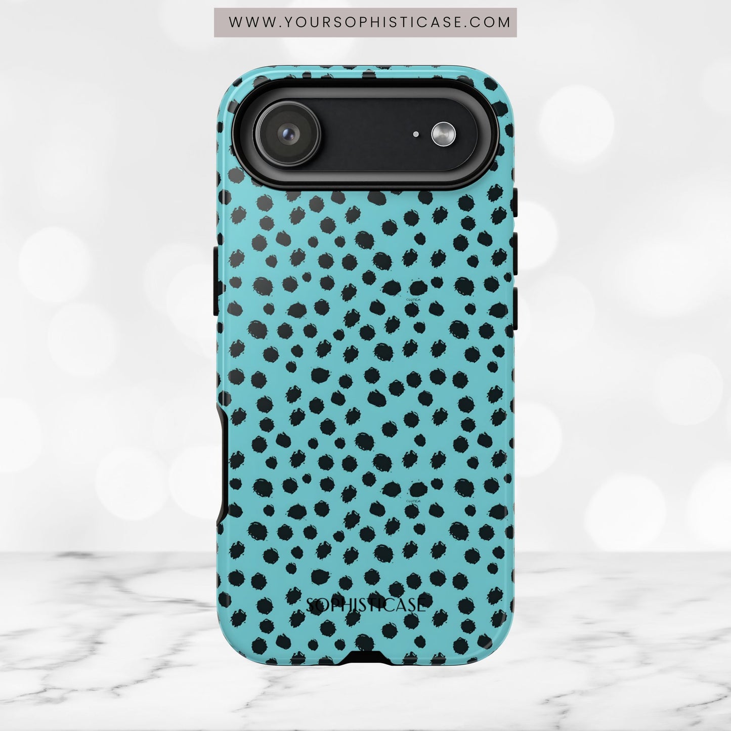Cheetahs and Liars in Aqua - iPhone Case
