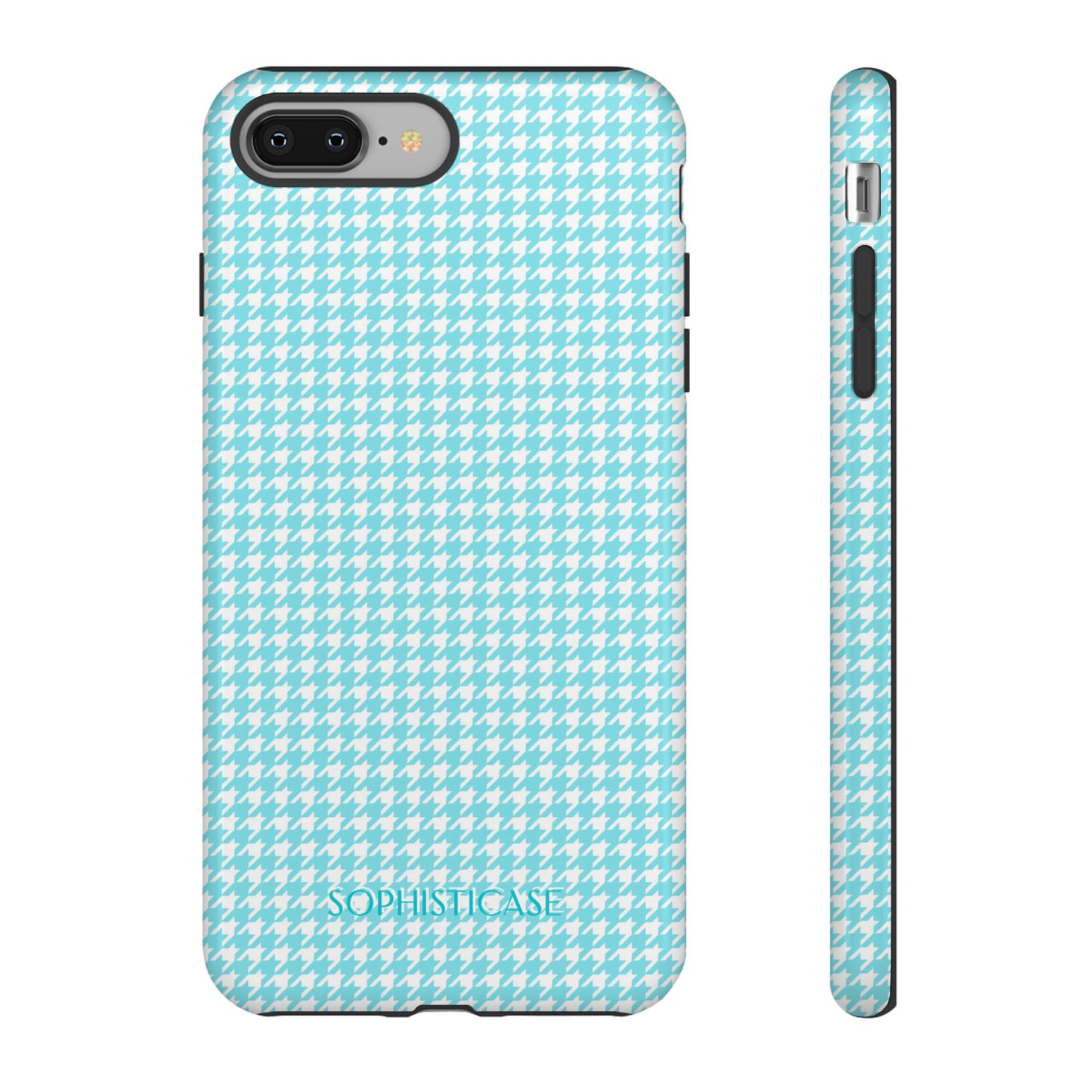 Tough Case - Houndstooth in Aqua