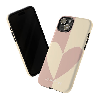 Be Mine in Brown and Beige - iPhone Case