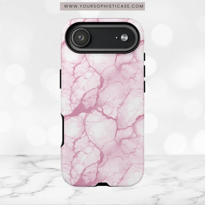 Marble Opulence in Pink - iPhone Case
